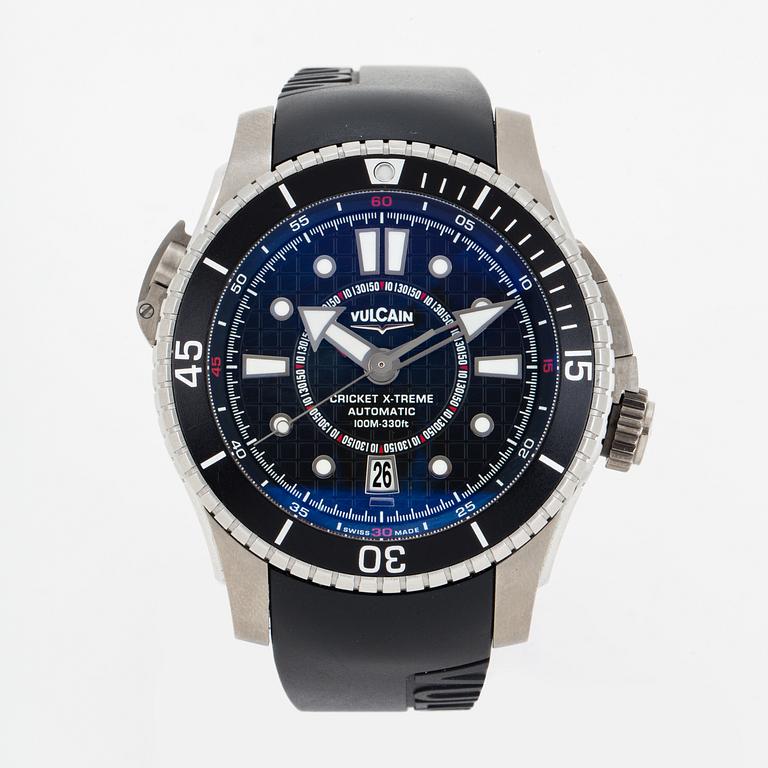 VULCAIN, Cricket X-TREME, wristwatch, 44 mm.
