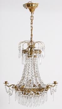 TAKKRONA, gustaviansk stil. 5 ljusarmar, h 50.