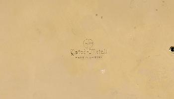 LJUSSTAKAR, ett par, mässing, Gunnar Ander, Ystad Metall, 1900-talets mitt.