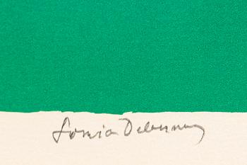 Sonia Delaunay, color lithograph, signed and numbered E.A.