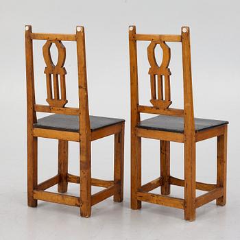 A pair of Swedish 18th/19th century chairs.
