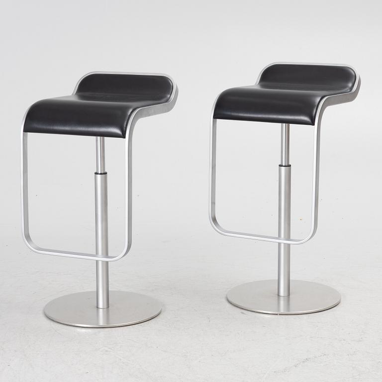 Shin & Tomoko Azumi, a pair of 'Lem' bar stools, LaPalma, Italy.