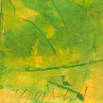 KJELL ÅSLUND, olja på kartong, sign.