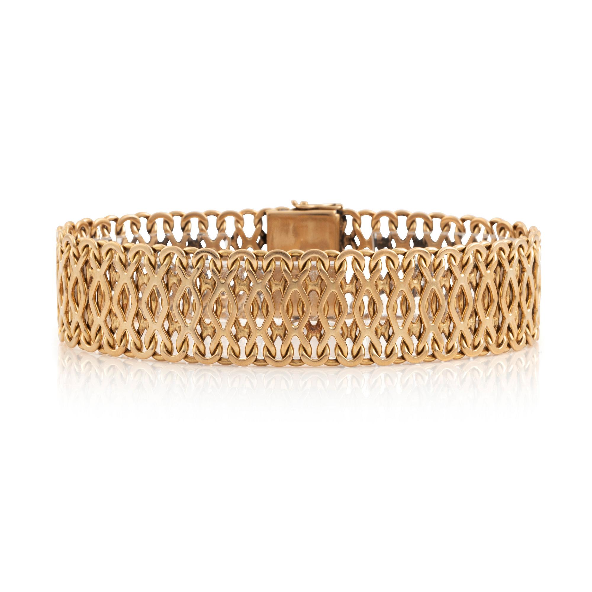 An 18K gold bracelet by CF Carlman.