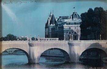 Christo & Jeanne-Claude, "The Pont Neuf, Wrapped (Project for Paris)", 1975-85.