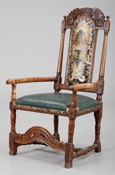 KARMSTOL, barock, 1700-talets första hälft.