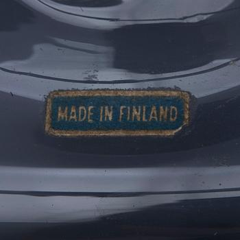 FLASKOR, 2 st, glas, Riihimäen Lasi Oy, 1900-talets mitt.