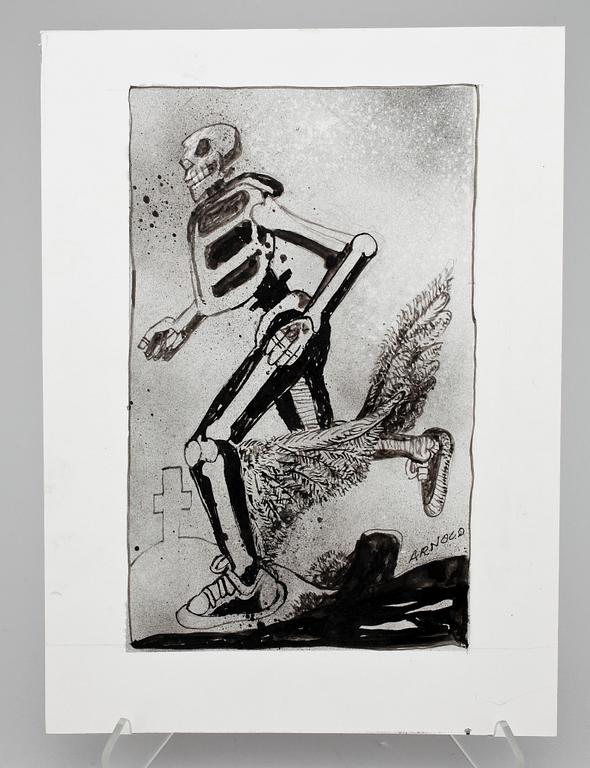 HANS ARNOLD, tusch, sign.
