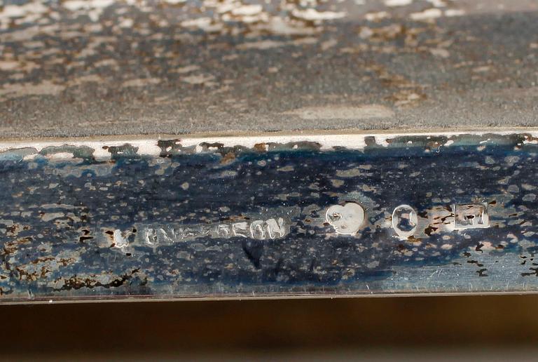 SKÅL PÅ FOT, silver, svenska stämplar, K. Andersson.  Vikt ca 746 g.