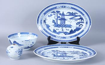 PARTI PORSLIN, 4 delar, Kina, bl a 1600-tal.