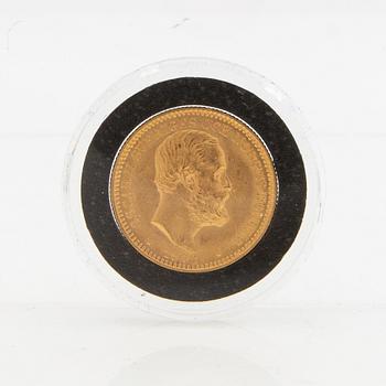 Gold coin Sweden, Oscar II 20 kr, 1902.