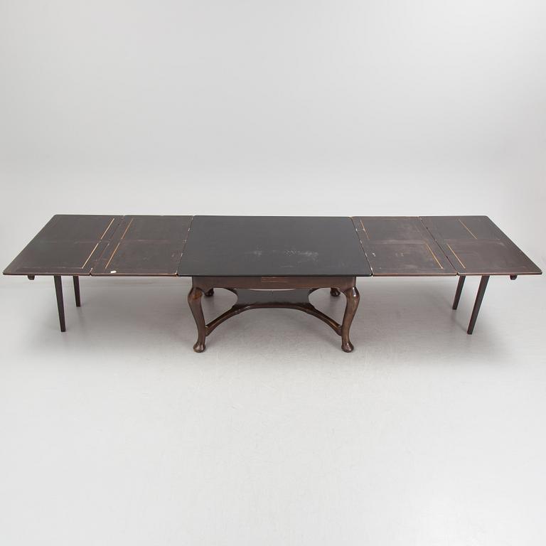 A late 20th century rokoko style dining room furniture.