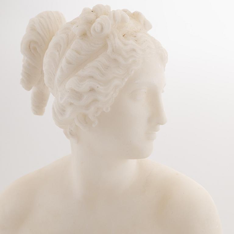 Antonio Canova, efter. Skulptur. Alabaster. Total höjd 69 cm.