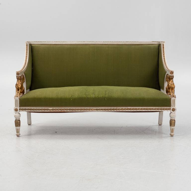 Soffa, empirestil, tidigt 1900-tal.