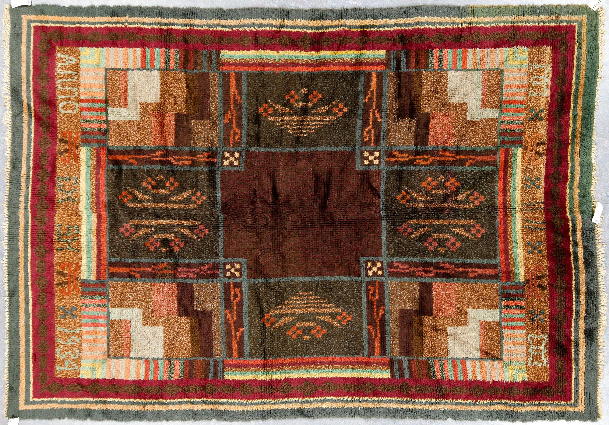 MATTA, Rya Flossa. Signerad EH SH, Svensk Hemslöjd, 1934, 270X190.