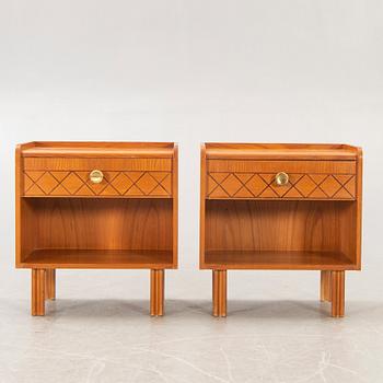 Bedside table, a couple, 1940s-50s.