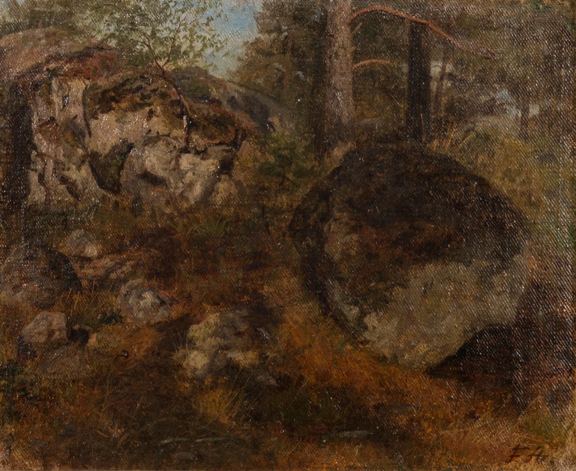 FREDRIK AHLSTEDT, oil on canvas laid on board, signed.