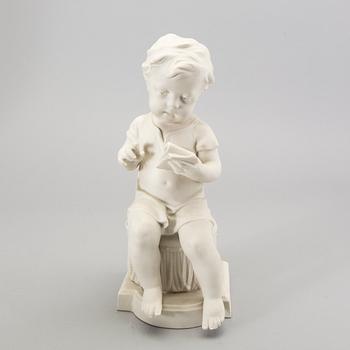 A set of two Gustavsbergs parian figurines early 1900s.