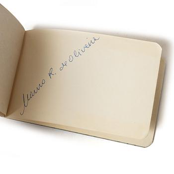 Autograph collection, Brazil’s national football team, 1958 World Cup, two notebooks.
