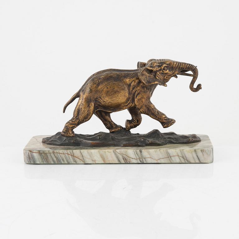 Ernest Louis Adnin, after, a bronze sculpture, signed.