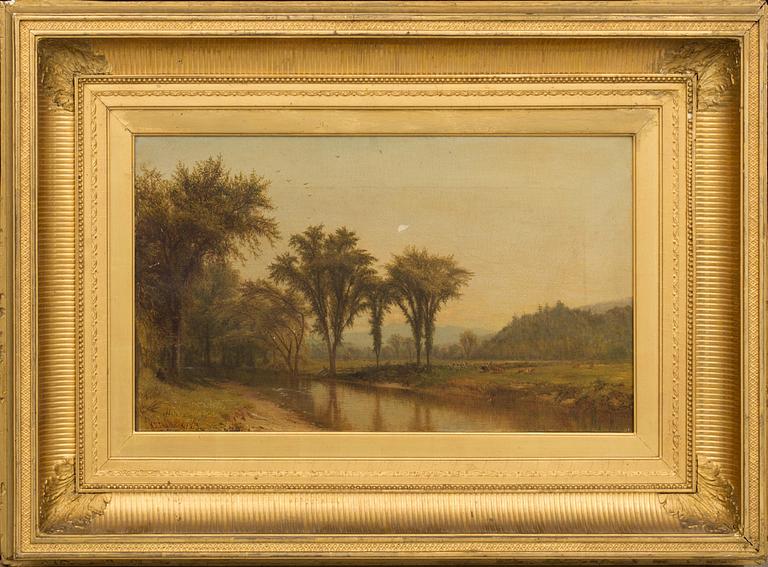 AARON DRAPER SHATTUCK, oil on canvas signed and dated 63.