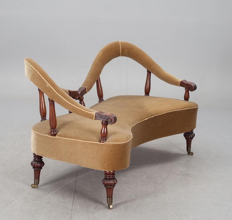 FÄSTMANSSOFFA, nyrenässans, 1800-talets slut.