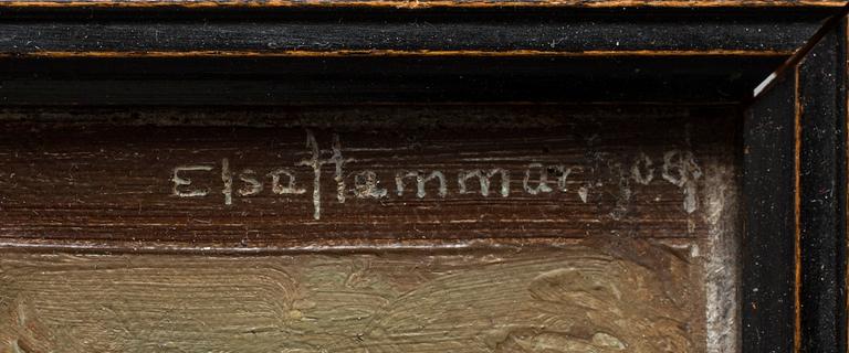 ELSA HAMMAR-MOESCHLIN, oil on canvas, relined, signed and dated -06.