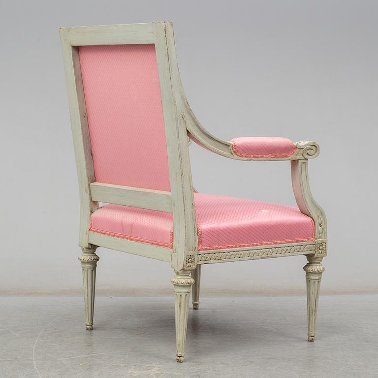 A gustavian chair. Sweden, late 18th century.