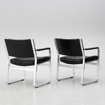 Karl Erik Ekselius, karmstolar/ fåtöljer ett par "Mondo" för JOC möbler sent 1900-tal.