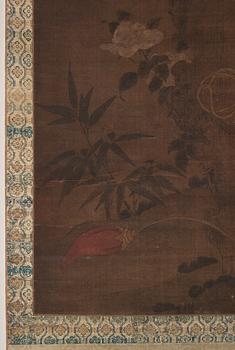 A scroll painting after Song Huizong, Qing dynasty.