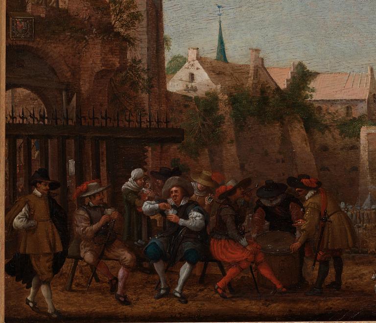 Adam Willaerts, ADAM WILLAERTS, oil on pabel, not signed.