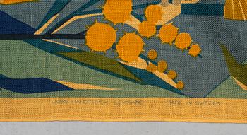 DAGMAR LODÉN, GARDINER, 2 st., "Tistlar", ca 243 x 127 cm vardera.