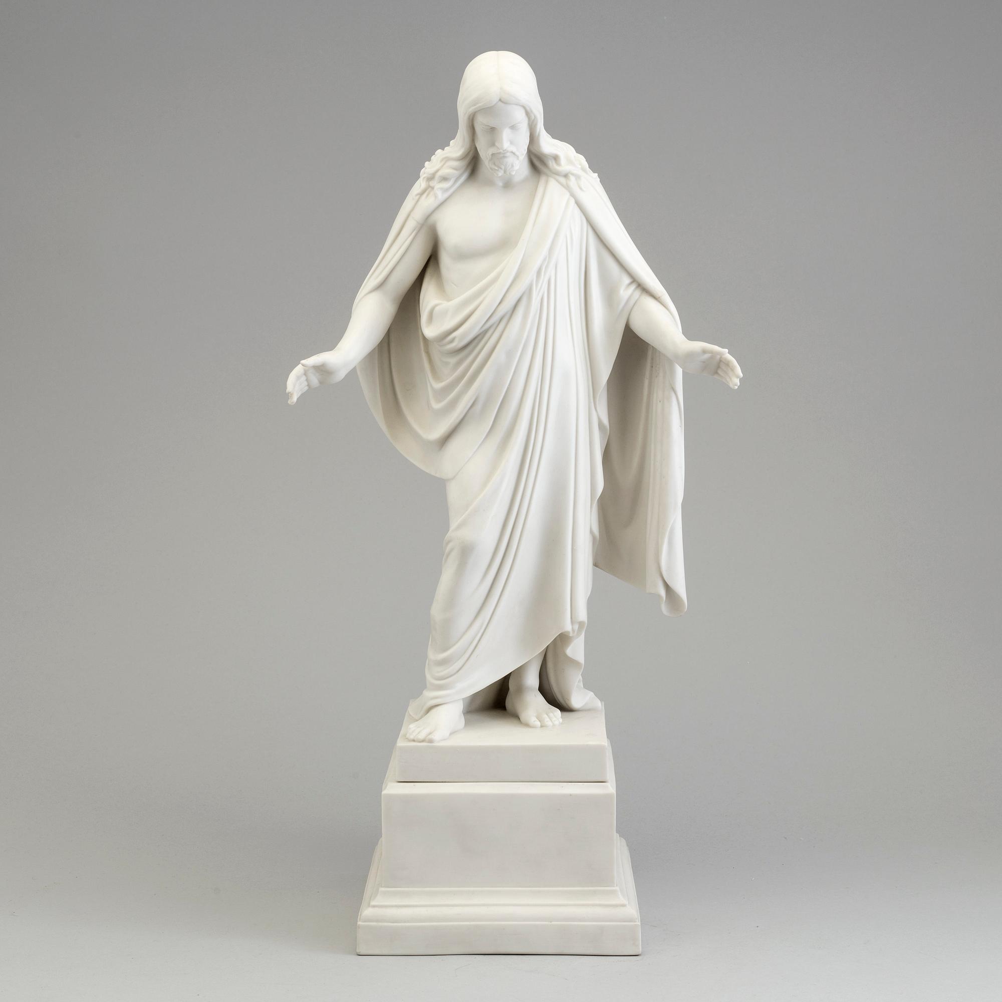 BERTEL THORVALDSEN, efter. Figurin, parian, Gustavsberg, 1934.