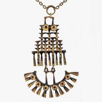 Pentti Sarpaneva, necklace, bronze.