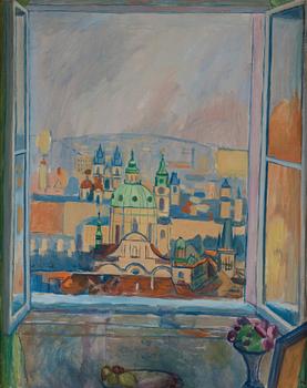 731. Hilding Linnqvist, View from Prague.