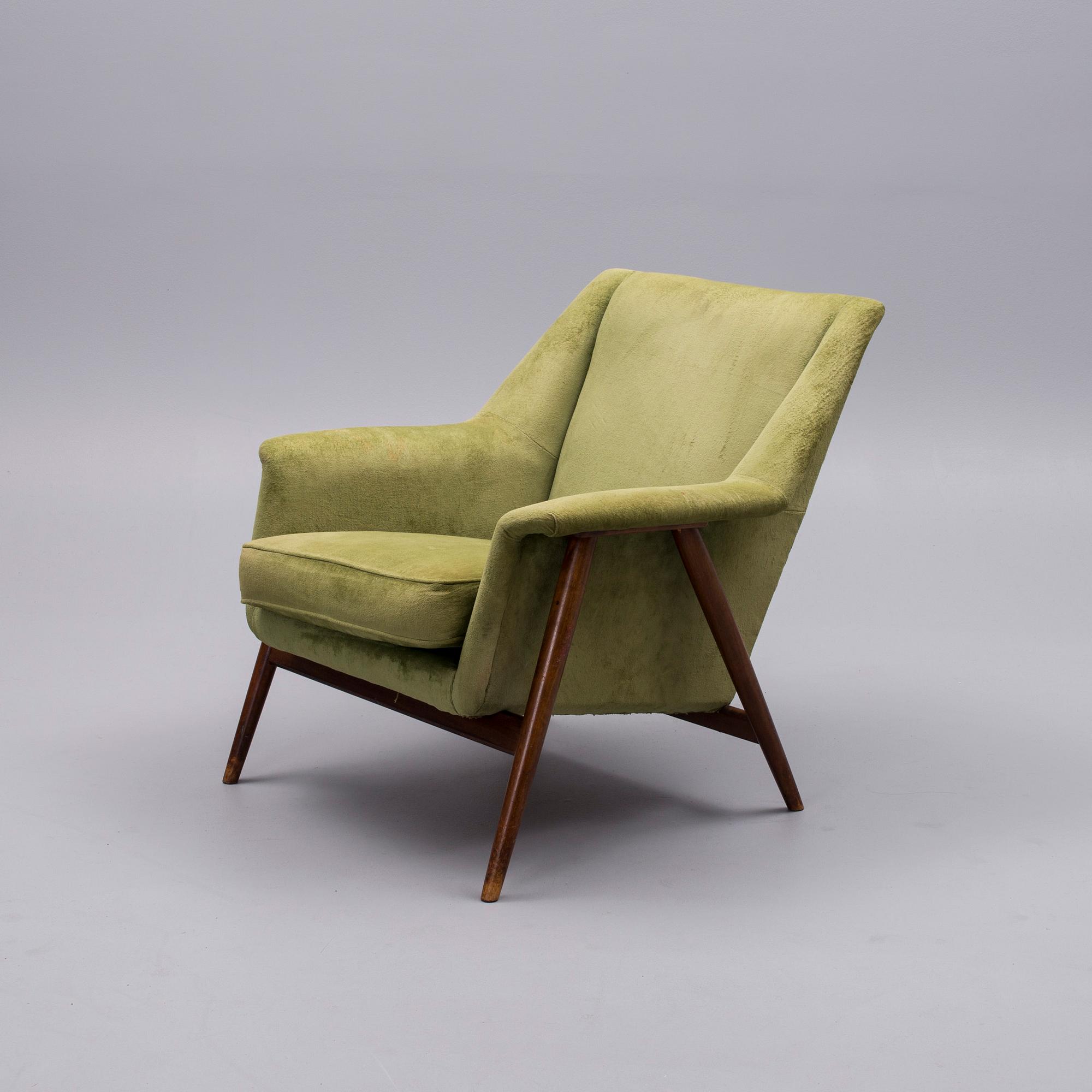 FÅTÖLJ, nr 2451, Asko 1900-talets mitt.