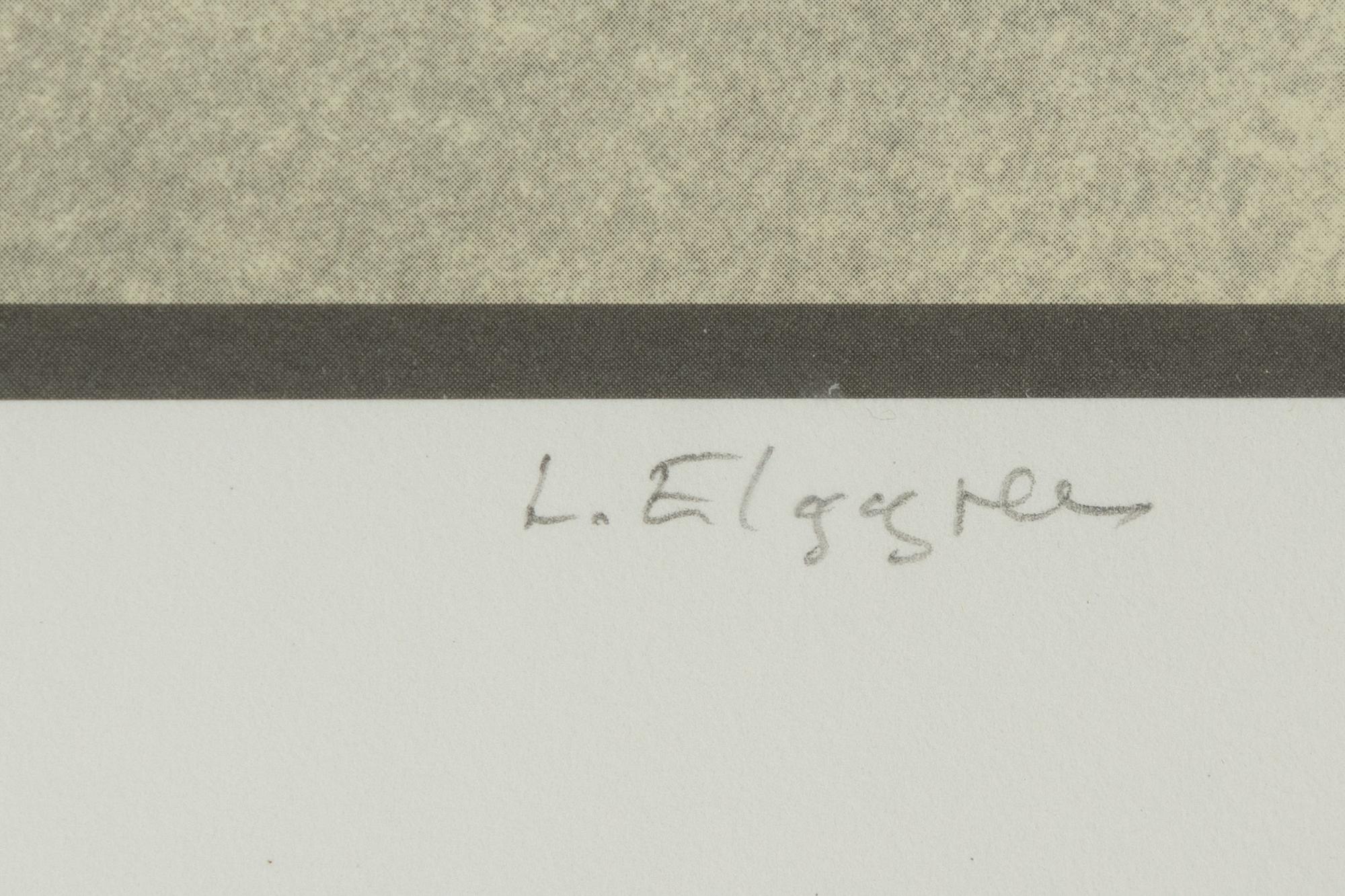 Leif Elggren,  lithograph, signed and numbered 110/150.