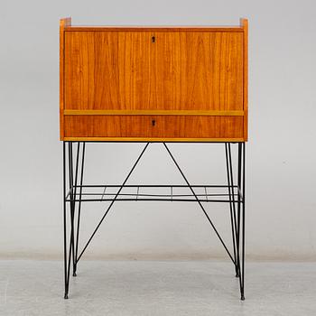 A Swedish teak veneered 'Bang' secretaire, circa 1960s, from Ikea.