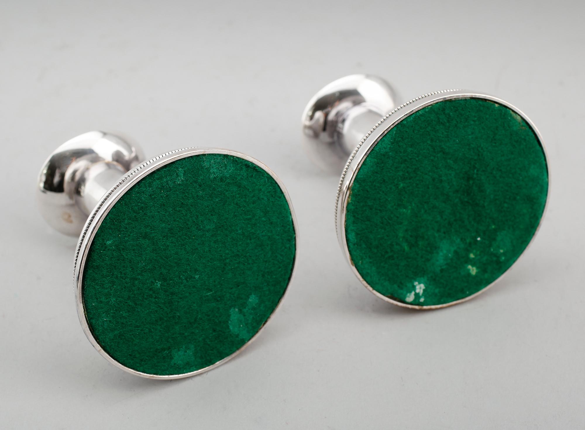 LJUSSTAKAR, 1 par, silver, MGAB, Uppsala 1960-tal.