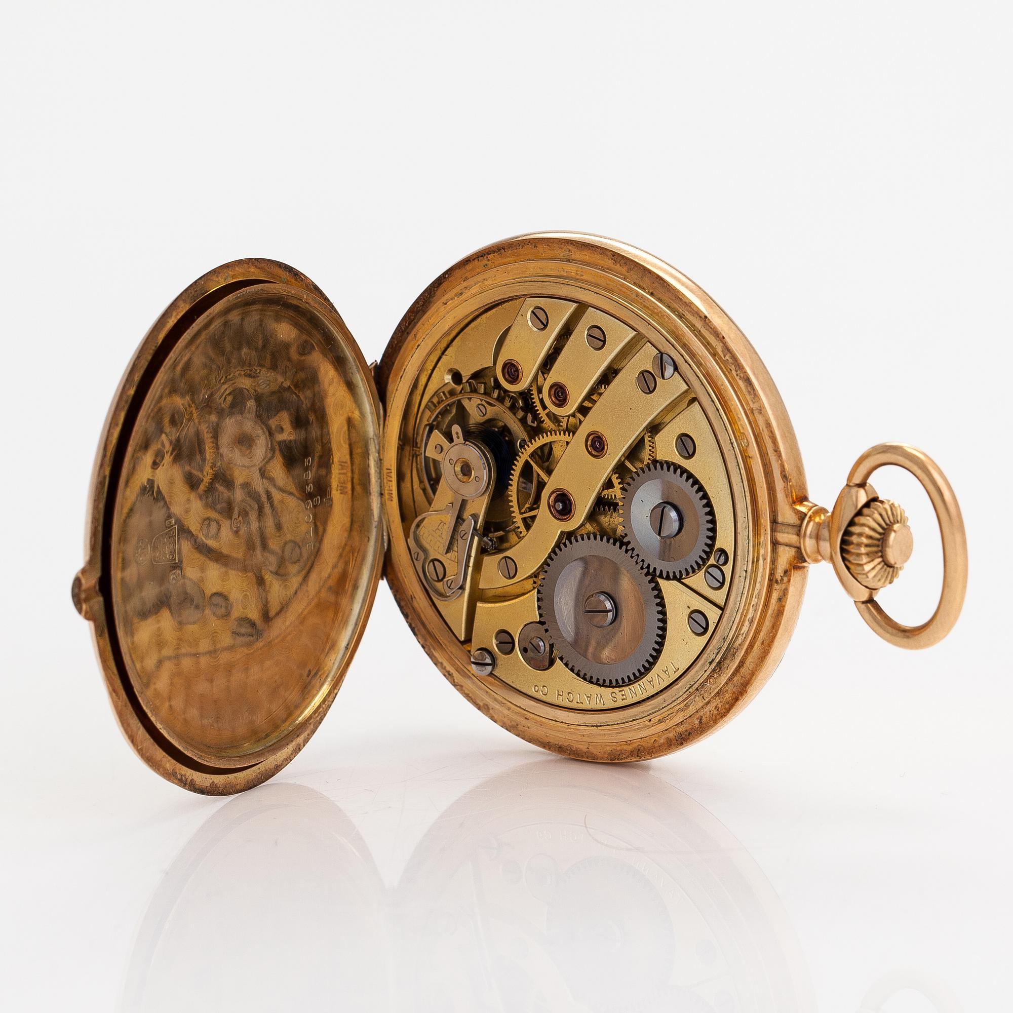 Tavannes Watch co, fickur, 52 mm.
