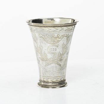 A Swedish silver beaker, mark of Samuel Lyberg, Borås (1778–1834).