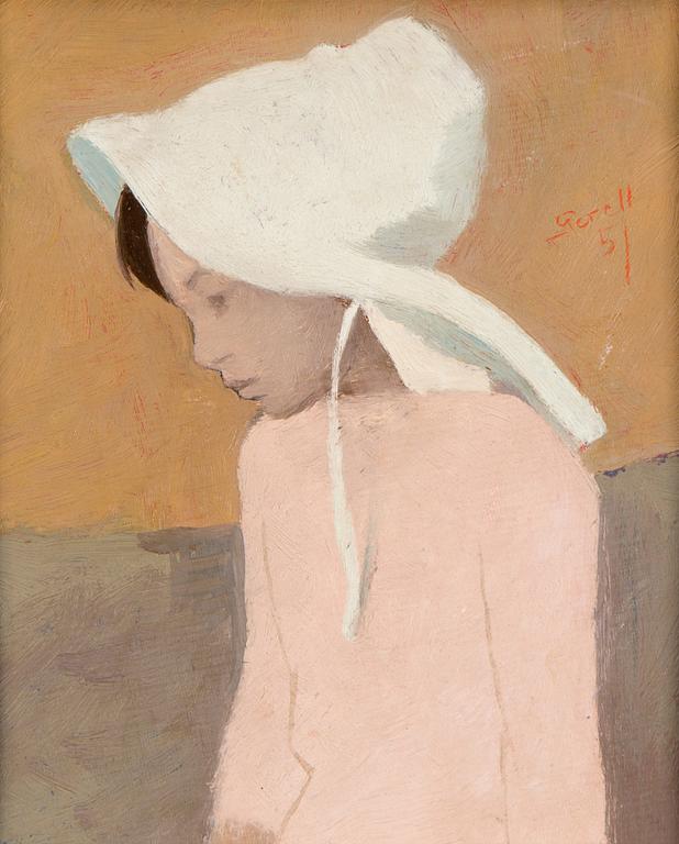 GRETA GERELL, oil on board, signed and dated 51.