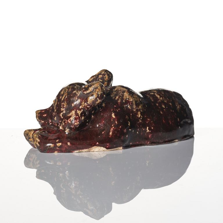 Michael Schilkin, a stoneware sculpture of a bear cub, Arabia, Finland.