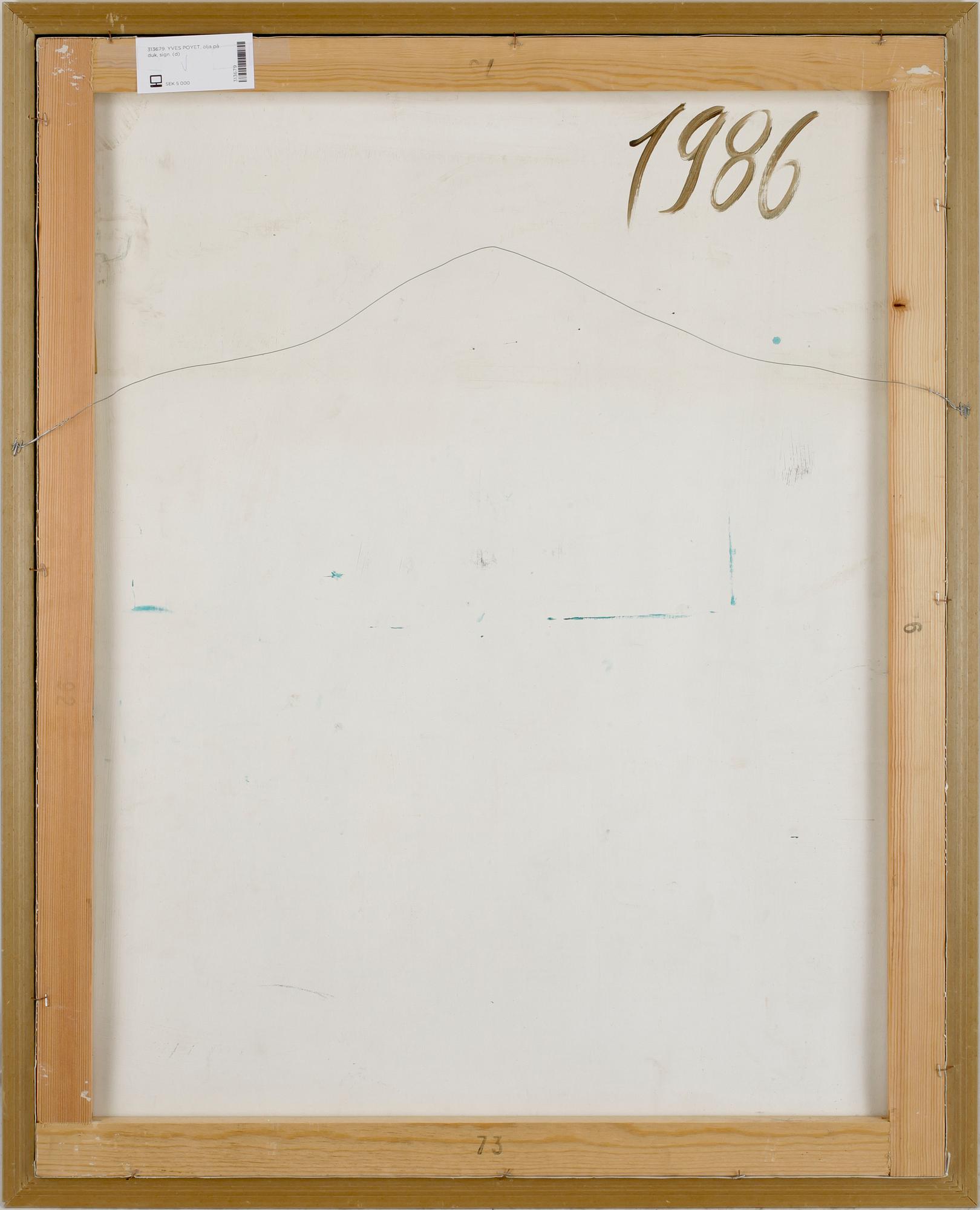 YVES POYET, olja på duk, sign.