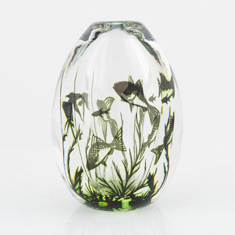Edward Hald, vas, fiskgraal, Orrefors.