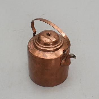 KAFFEPANNA, koppar, 1800-tal.