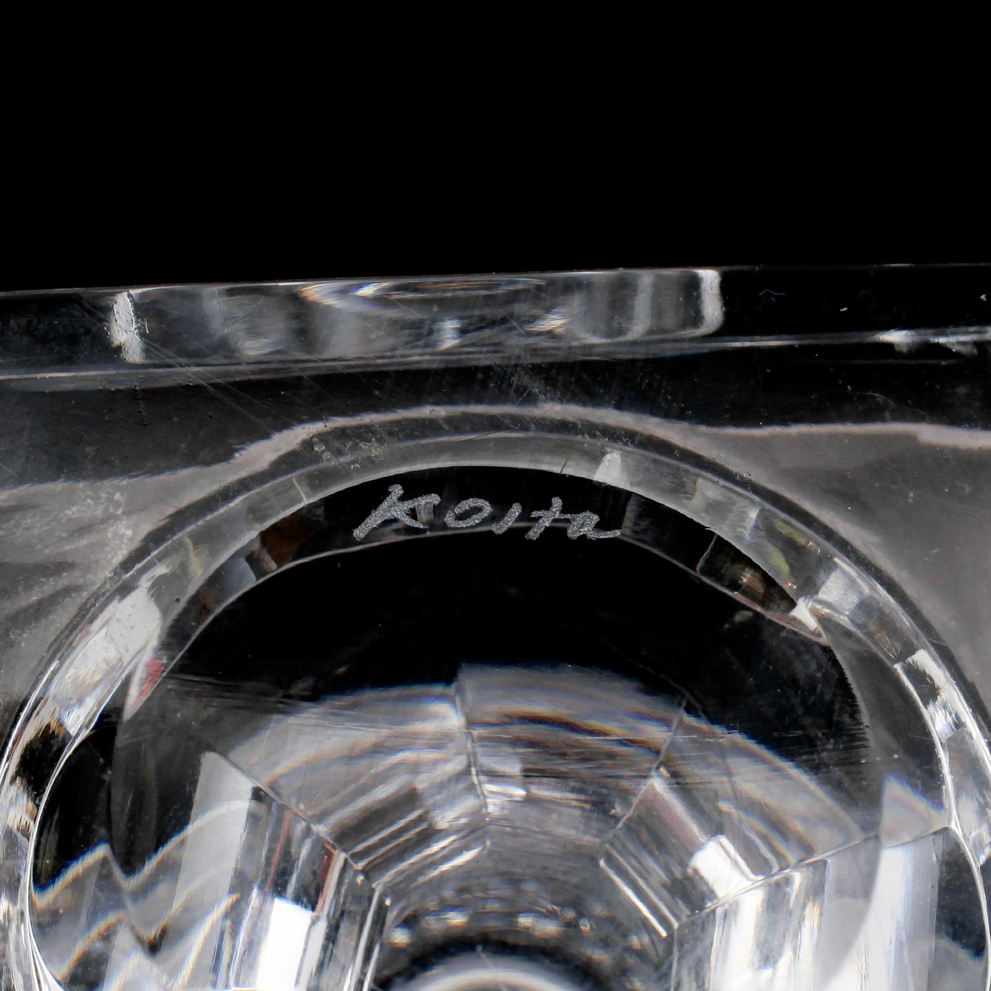 SERVISGLAS, ca 37 delar, "Kent", Kosta.