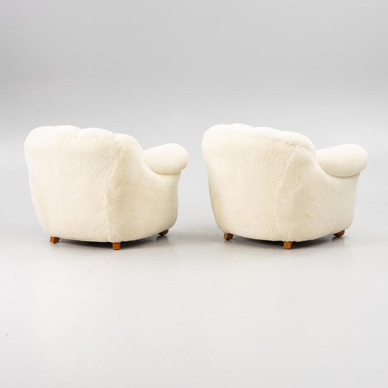 Fåtöljer, ett par, Swedish modern, 1900-tales mitt.