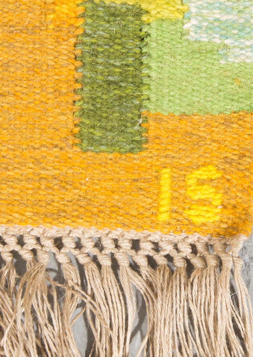 VÄGGBONAD, rölakan, Ingegerd Silow, signerad IS, 1900-talets mitt/andra hälft.