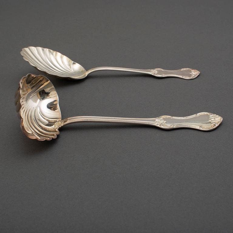 Four pcs of silver cutlery, 'Patricia', MEMA 1970's.